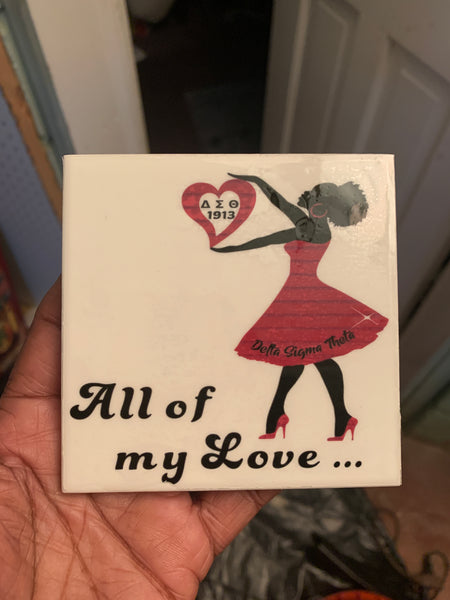 Standard and Custom Coasters (1 or a set of 4, 6 or 8)